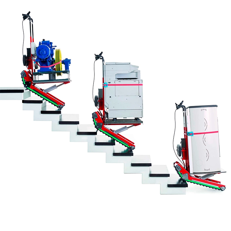 Fotografía de nuestras orugas sube escaleras trabajando